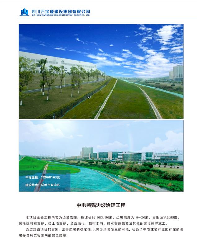 中电熊猫边坡治理工程